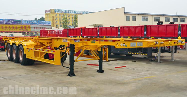 40ft Shipping Container Skeletal Semi Trailer for Sale in Jamaica