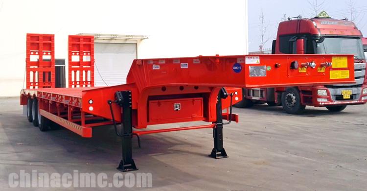 CIMC Tri Axle Drop Deck Trailer for Sale in Mozambique