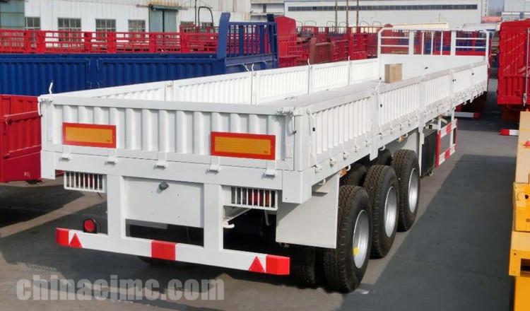 CIMC 40 Ton Sideboard Trailer for Cargo Transport for Sale in Ghana Accra