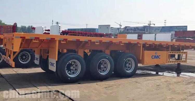 CIMC Shipping Container Flatbed Trailer Ready Ship to Philippines