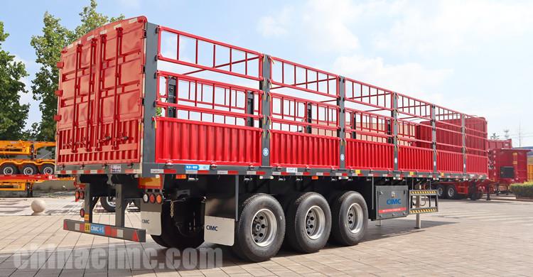 CIMC Tri Axle Fence Truck Trailer for Sale in Senegal