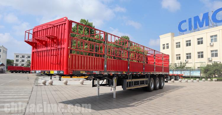 CIMC Tri Axle Fence Truck Trailer for Sale in Senegal
