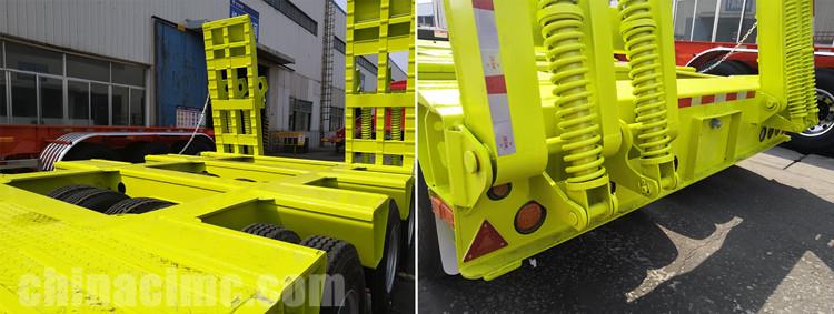 CIMC 3 Line 6 Axle 100 Ton Low Bed Trailer for Sale in Burkina Faso