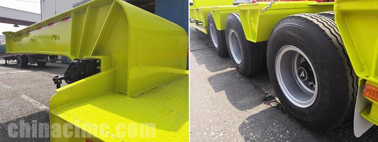 CIMC 3 Line 6 Axle 100 Ton Low Bed Trailer for Sale in Burkina Faso