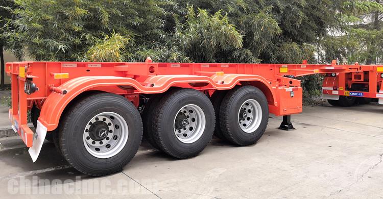 20 ft Shipping Container Chassis Trailer for Sale in Gabon
