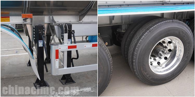 38000 Liters Aluminum Fuel Tanker Trailers for Sale in Namibia