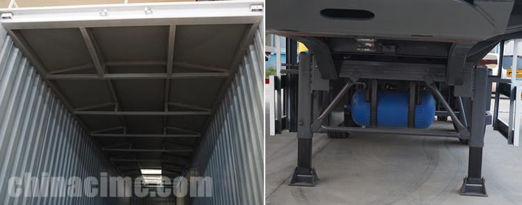 CIMC Tri Axle Dry Van Box Semi Trailer for Sale Near Me in Zambia