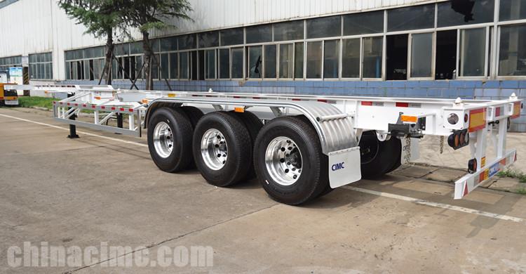 CIMC 45ft Gooseneck Container Chassis Trailer for Sale in Uganda