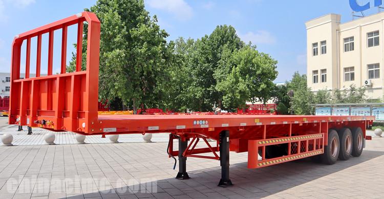 CIMC Flat Bed Trailer with Front Board for Sale in Uganda
