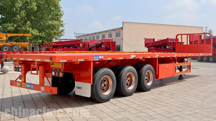 CIMC Flat Bed Trailer with Front Board for Sale in Uganda