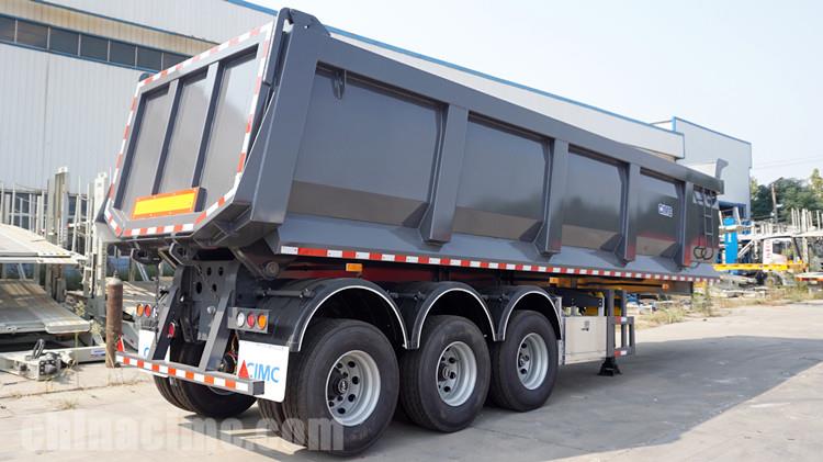 3 Axle U Shape 33CBM End Dump Trailer for Sale in Mali