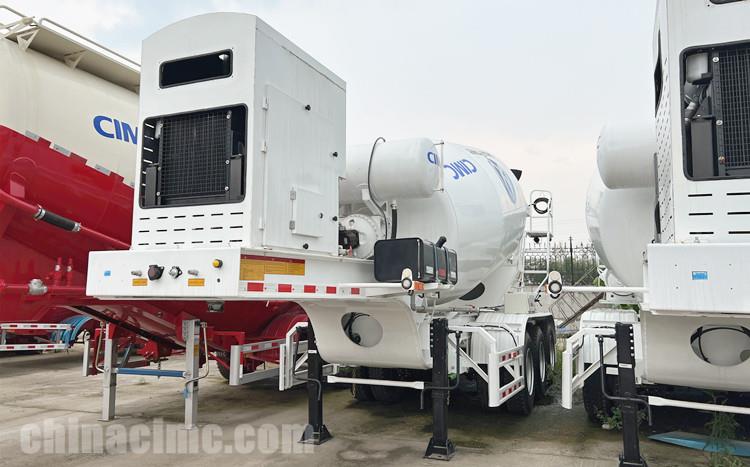 CIMC Tri Axle Cement Concrete Mixer Trailer for Sale in Nigeria