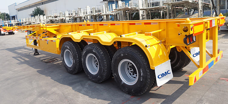 3 axle container trailer