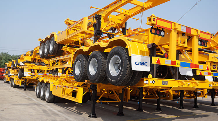 3 axle container trailer