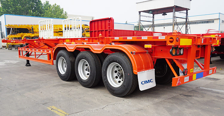 CIMC Tri Axle 40Ft Shipping Container Chassis Trailer will be sent to Congo 