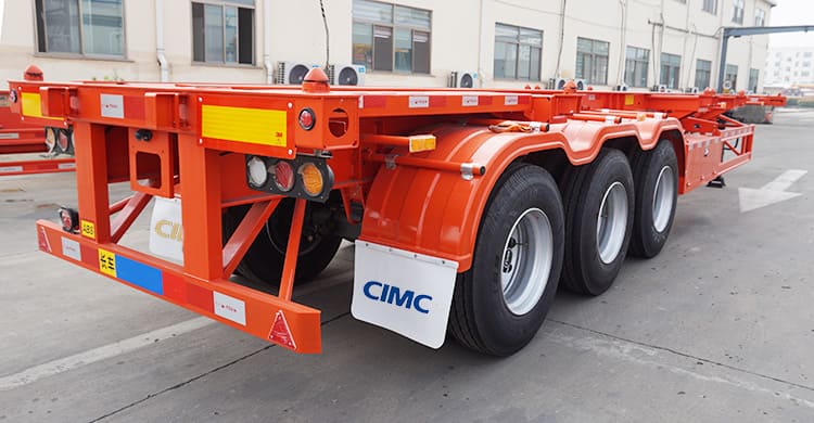 CIMC Tri Axle 40Ft Shipping Container Chassis Trailer will be sent to Congo 