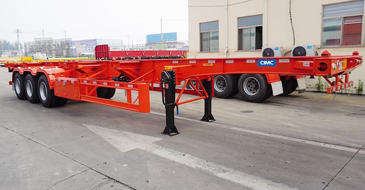 CIMC Tri Axle 40Ft Shipping Container Chassis Trailer will be sent to Congo 