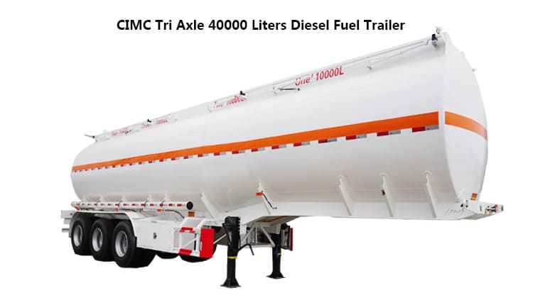 CIMC Tri Axle 40000 Liters Diesel Fuel Trailer for Sale in Zamibia