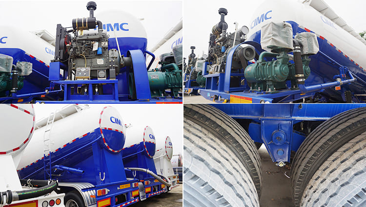 CIMC 30 Cubic 3 Axle Cement Bulker Trailer for Sale in Philippines
