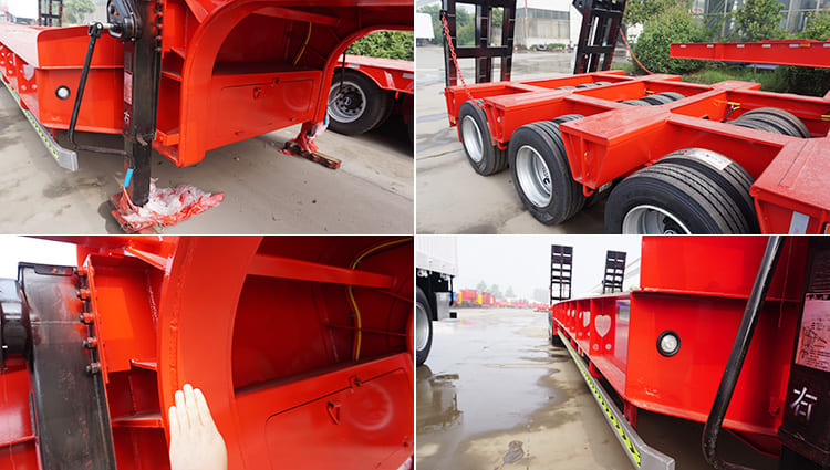 CIMC 4 Line 8 Axle Lowbed Semi Trailer for Sale in Congo