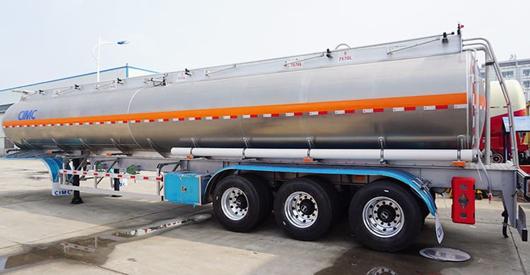 CIMC 50000Ltrs Tri Axle Aluminum Fuel Tanker Trailer for Sale in Costa Rica