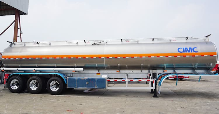 CIMC 50000Ltrs Tri Axle Aluminum Fuel Tanker Trailer for Sale in Costa Rica