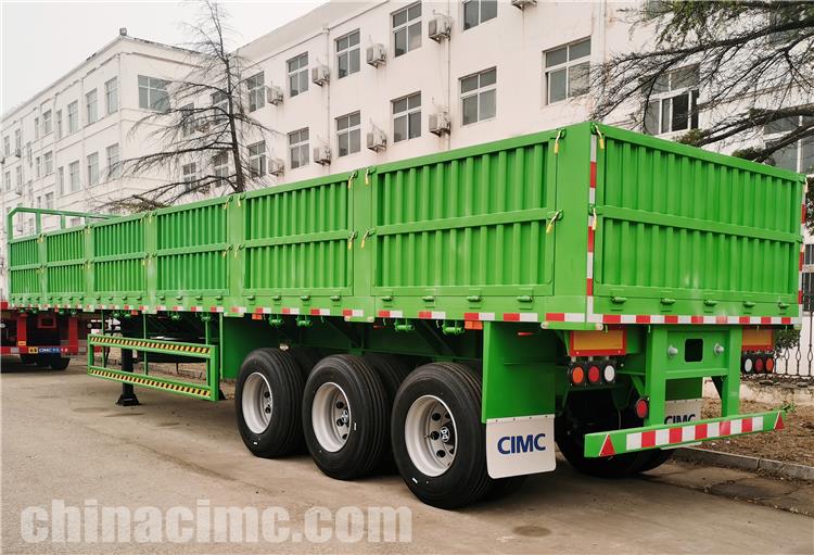 CIMC Tri Axle Side Wall Semi Trailer for Sale In Sudan