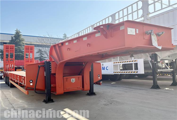 CIMC 4 Axle Low Loader Semi Trailer for Sale In Palau Islands