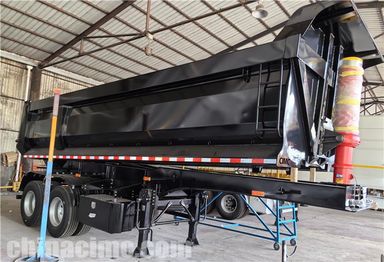 CIMC 2 Axle Dump Semi Trailer for Sale In Tanzania