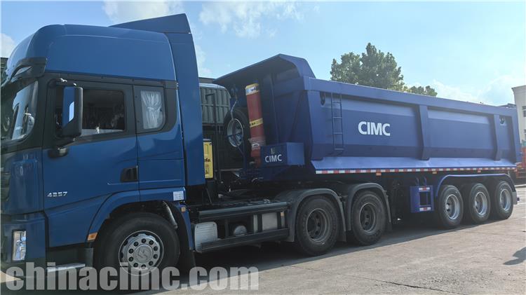 CIMC Tri Axle Dump Trailer for Sale In Tanzania
