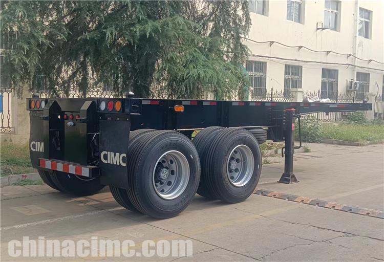 CIMC 2 Axle 20ft Container Chassis Trailer for Sale In Jamaica
