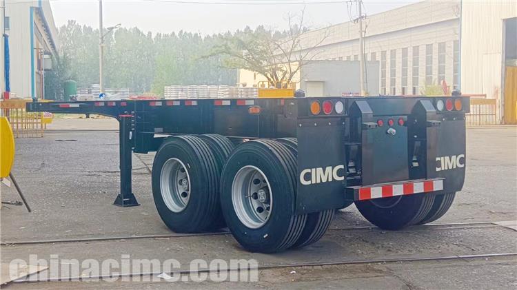 CIMC 2 Axle 20ft Container Chassis Trailer for Sale In Jamaica