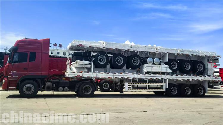 CIMC Triple Axle Flatbed Semi Trailer for Sale In Guam