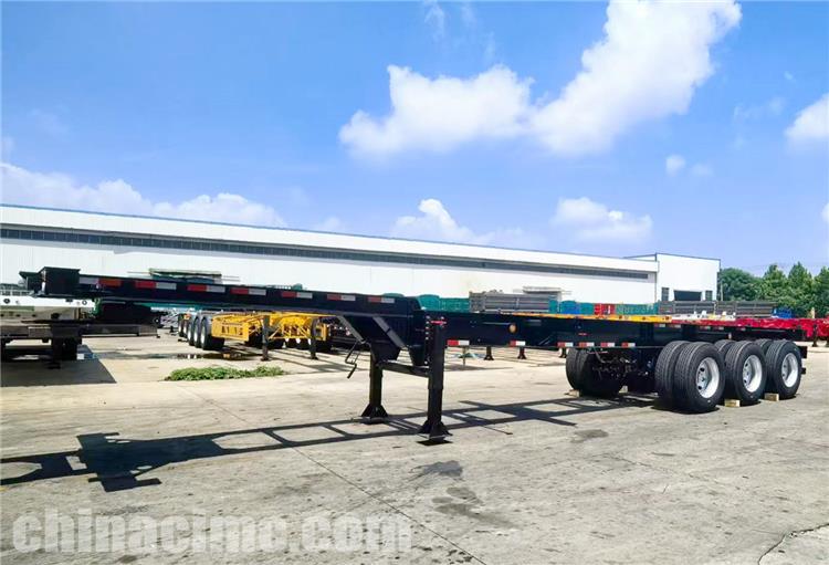 3 Axle Extendable Container Chassis Trailer for Sale In Guam