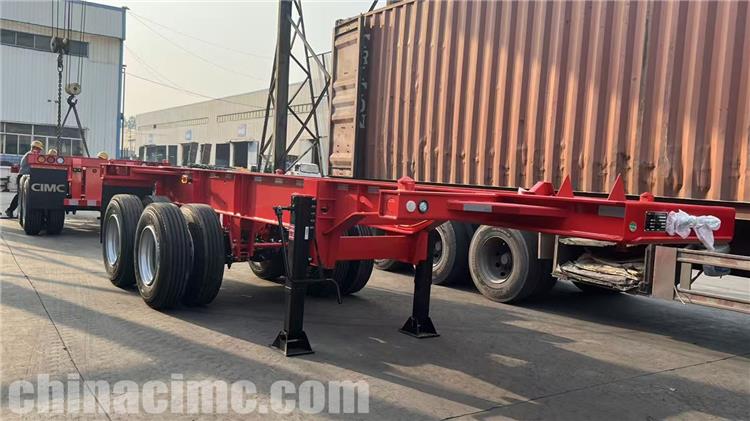 2 Axle 40 foot Shipping Container Trailer for Sale In Jamaica