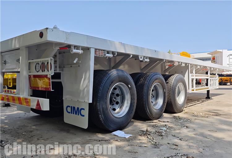 CIMC Tri Axle Flatbed Semi Trailer for Sale In Kenya