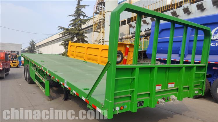 CIMC 2 Axle Flatbed Trailer for Sale In Ghana