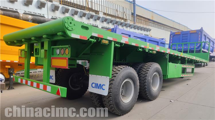 CIMC 2 Axle Flatbed Trailer for Sale In Ghana