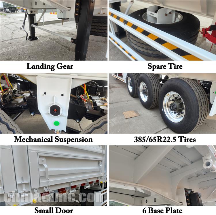 CIMC Tri Axle Side Wall Trailer for Sale In Zimbabwe