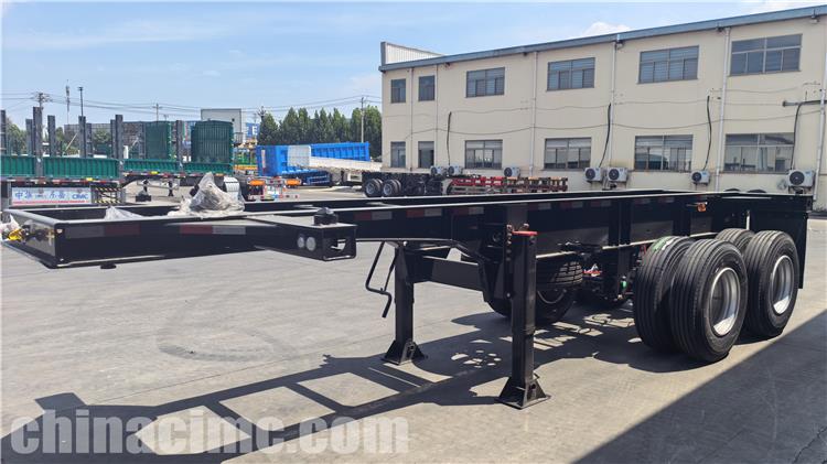 CIMC 2 Axle 20ft Container Chassis Trailer for Sale In Venezuela