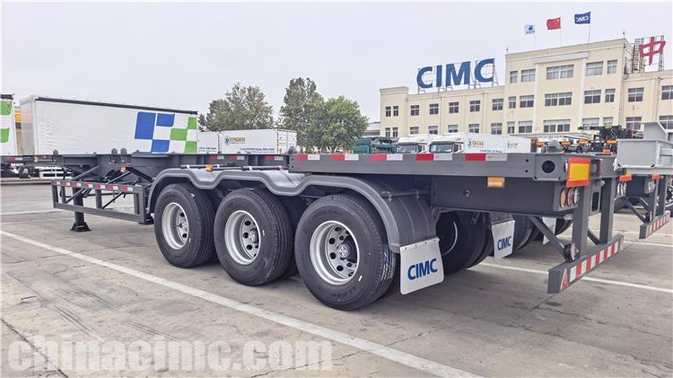 3 Axle Container Chassis Trailer had shipped to Jamaica