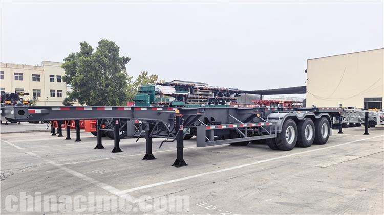 3 Axle Container Chassis Trailer had shipped to Jamaica