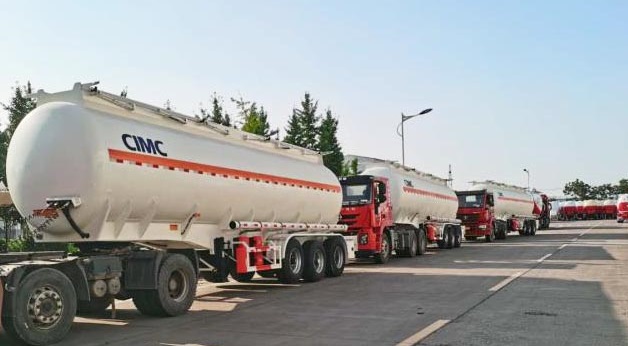 CIMC Tri axle fuel tanker trailer will be sent to Ghana