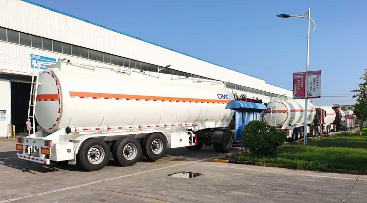 CIMC Tri axle fuel tanker trailer will be sent to Ghana