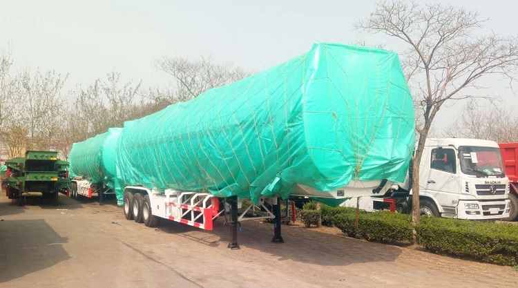 CIMC Tri axle fuel tanker trailer will be sent to Ghana