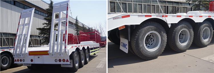 3 Axle 80/90 Tons Low Bed Loader Trailer for Sale in Zambia