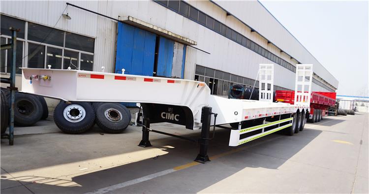 3 Axle 80/90 Tons Low Bed Loader Trailer for Sale in Zambia