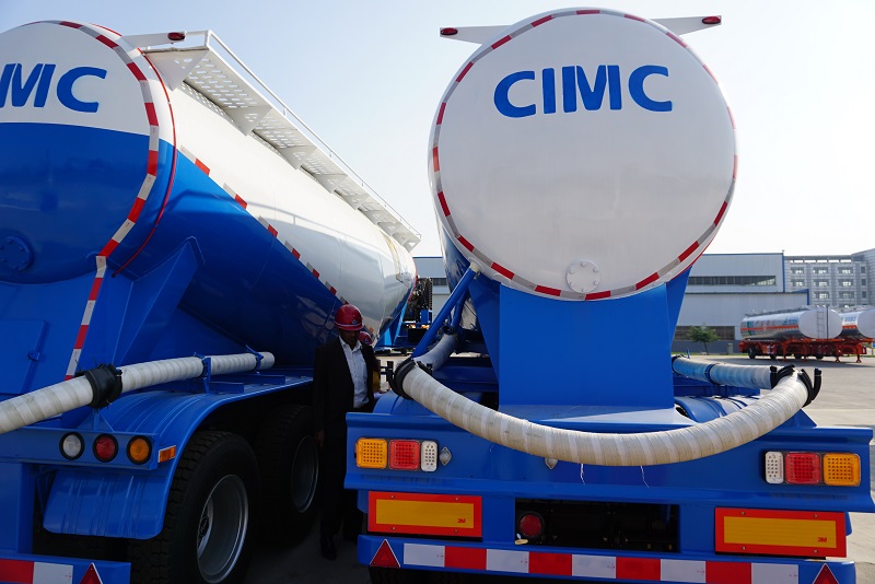 5 Units 35cbm Bulk Cement Tanker Trailer for Nigeria