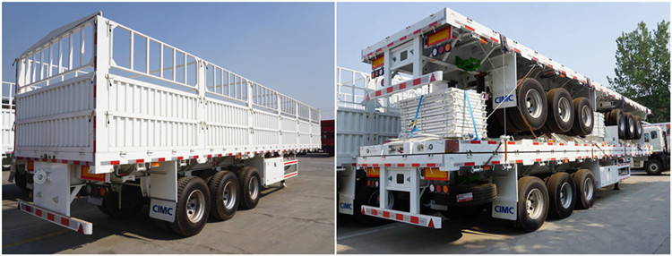 CIMC 3 Axle Fence Trailer with Removable Sides for Sale in Sudan