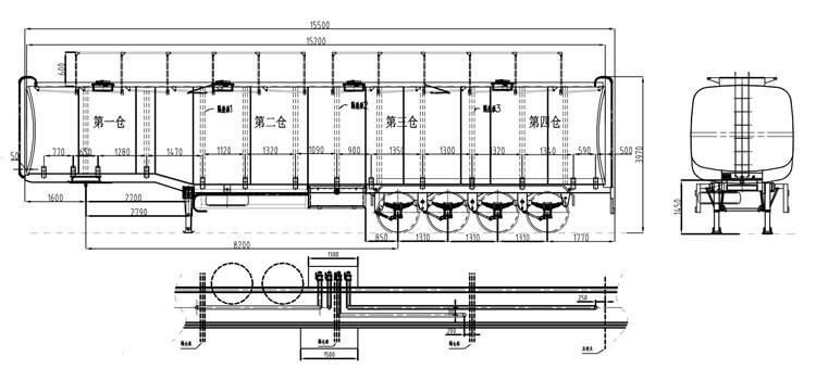 3 Axle Diesel Tanker Trailer for Sale